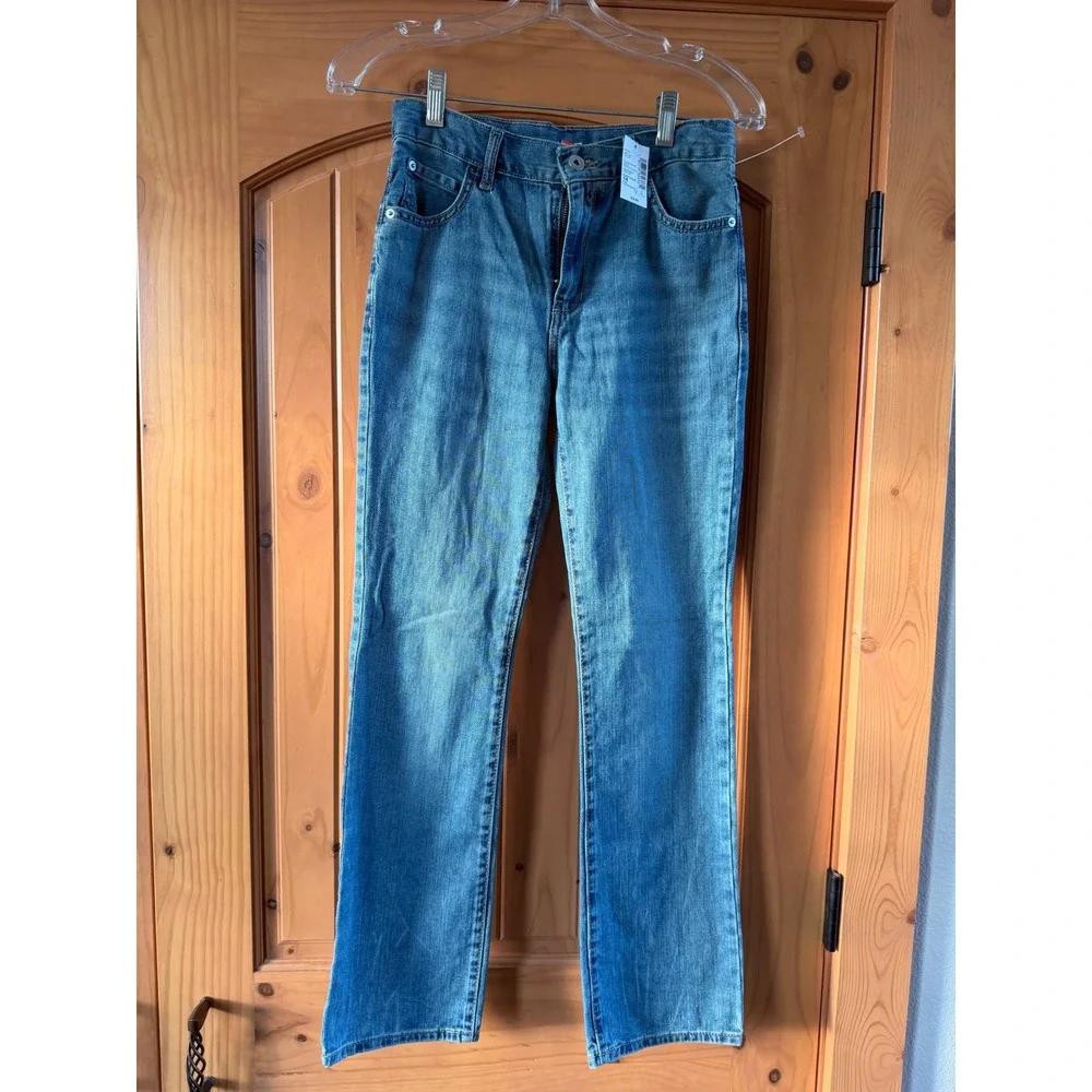 The Childrens Place Boys Bootcut Jeans Belford Wash Blue Size 14 Slim NWT